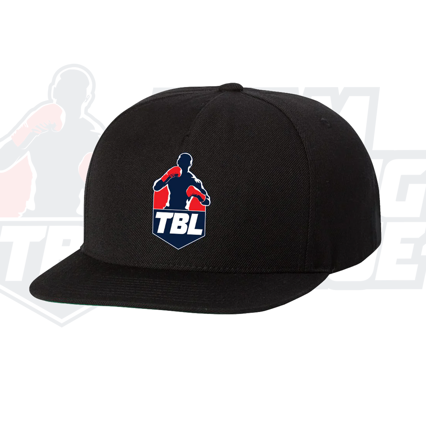Black cap with TBL logo on a white background