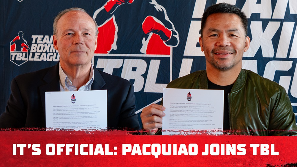 Team Boxing League Finalizes Landmark Partnership with Manny Pacquiao